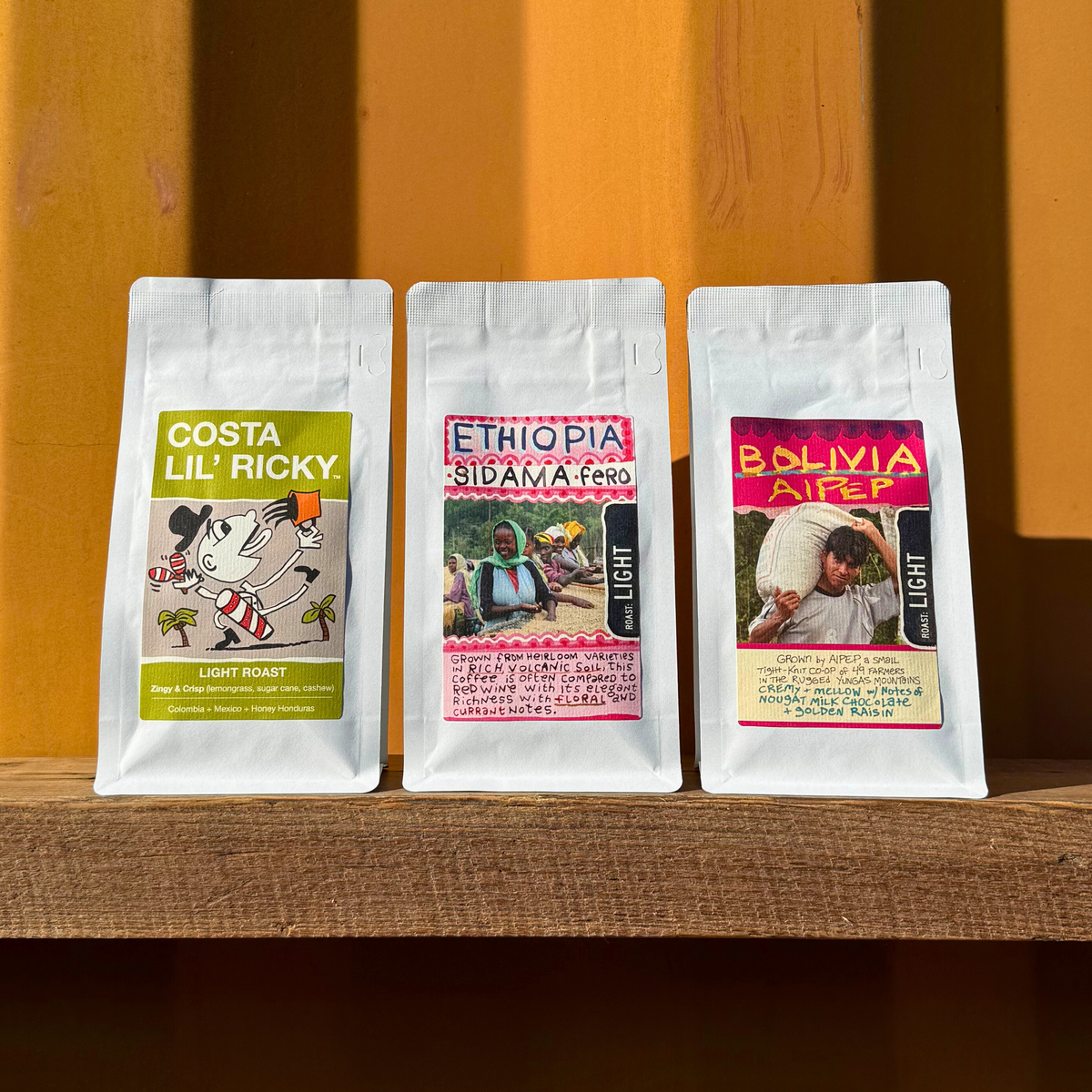 Light Roast Sample Pack (4oz Bags)