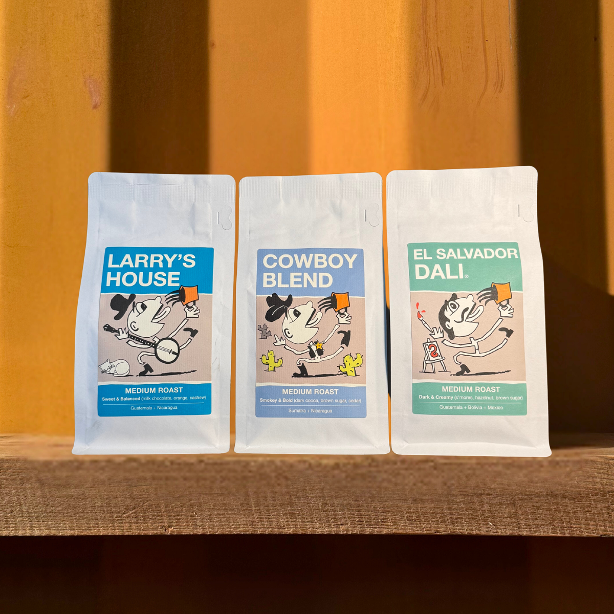 Medium Roast Sample Pack (4oz Bags)