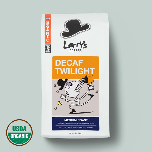 Decaf Twilight Blend Medium Roast Organic Coffee | Larry's Coffee