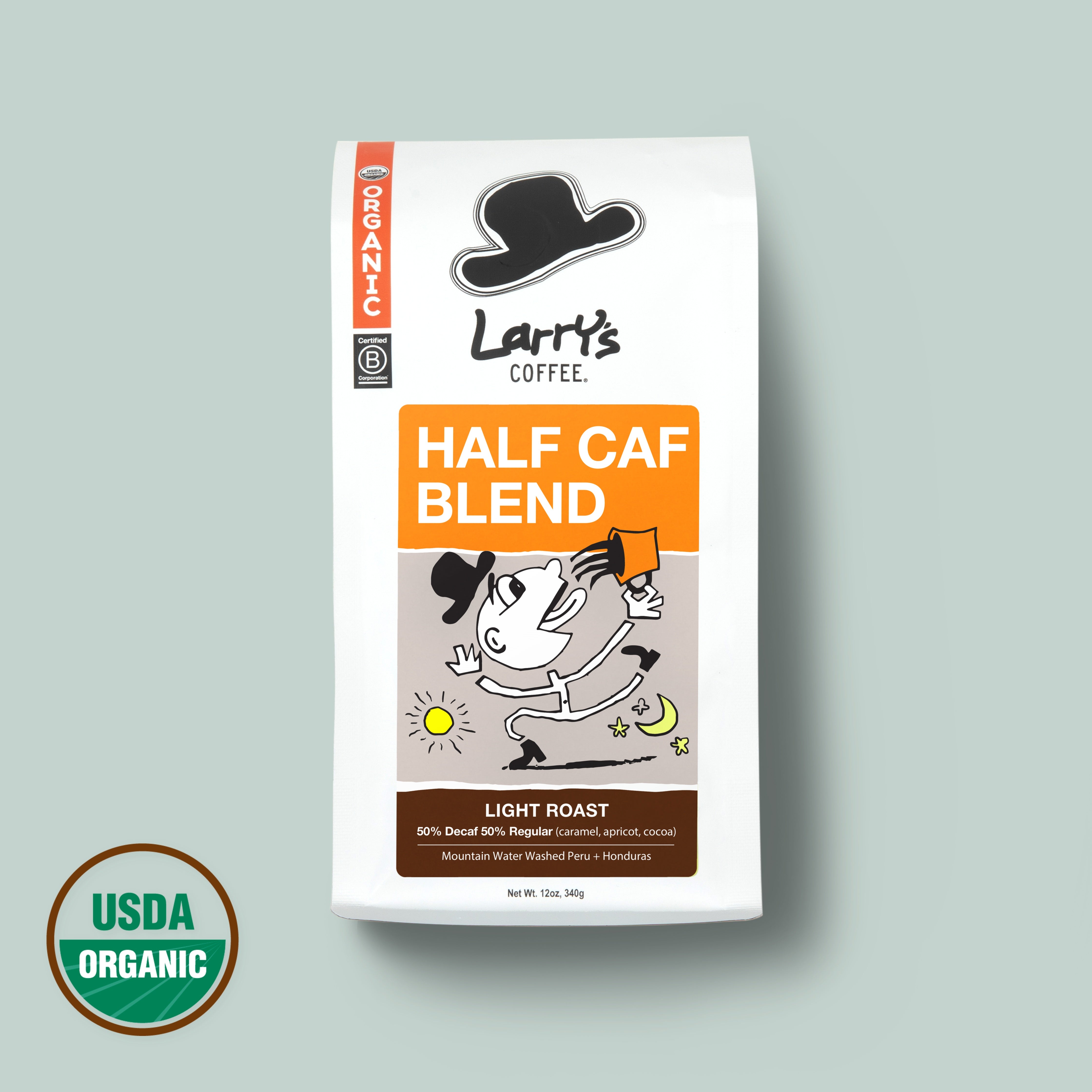 Half Caf Blend Light Roast Organic Coffee | Larry's Coffee